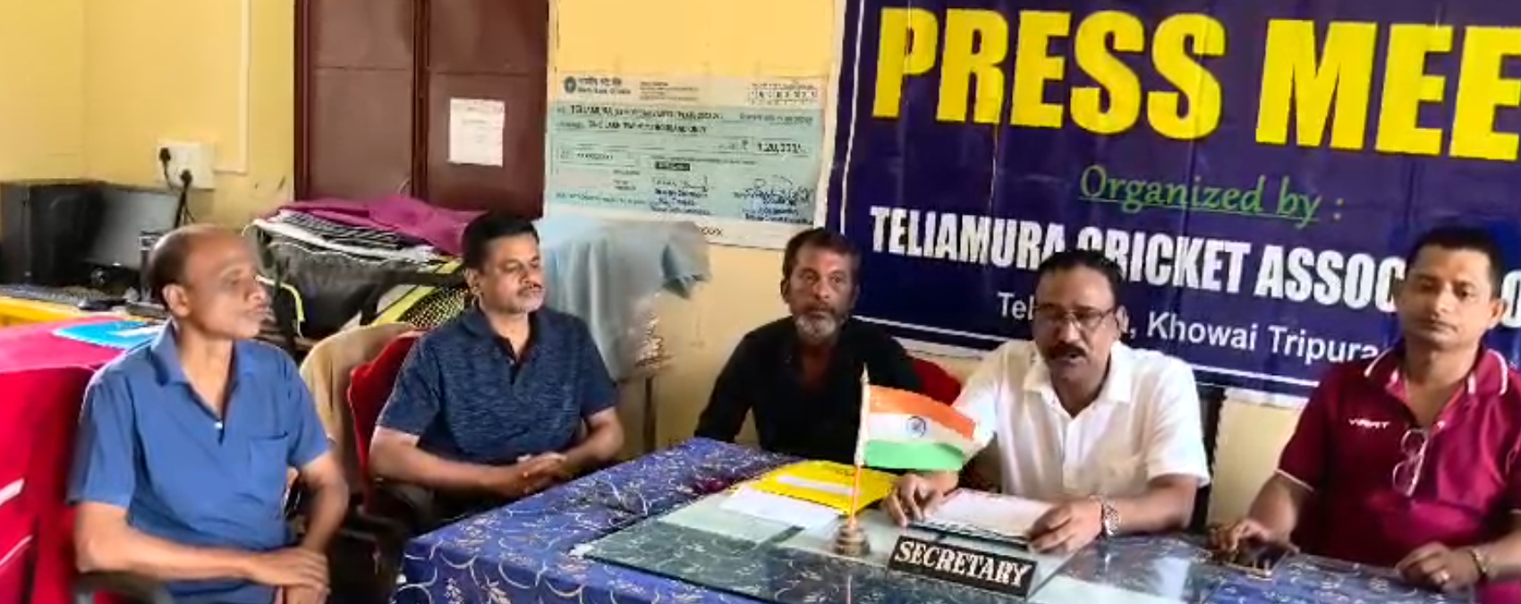 রাজ্যভিত্তিক সিনিয়র ক্রিকেট টুর্নামেন্টের জন্য তেলিয়ামুড়া মহকুমার দল ঘোষণা, অধিনায়ক দুর্লভ রায়